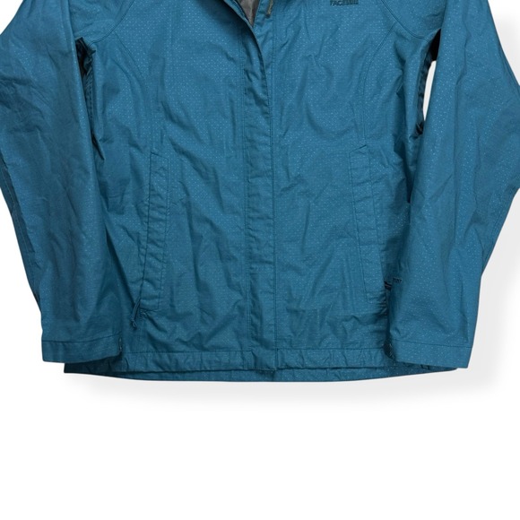 The North Face Jacket Women's Medium Blue HyVent 2.5L Hooded Waterproof Rain - Picture 5 of 16